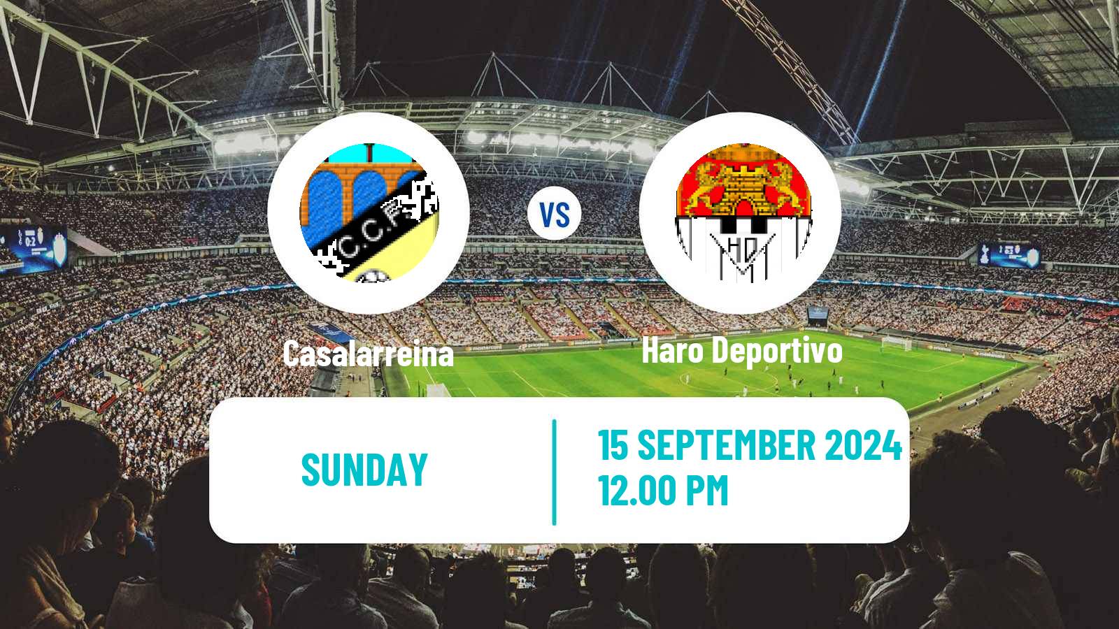 Soccer Spanish Tercera RFEF - Group 16 Casalarreina - Haro Deportivo