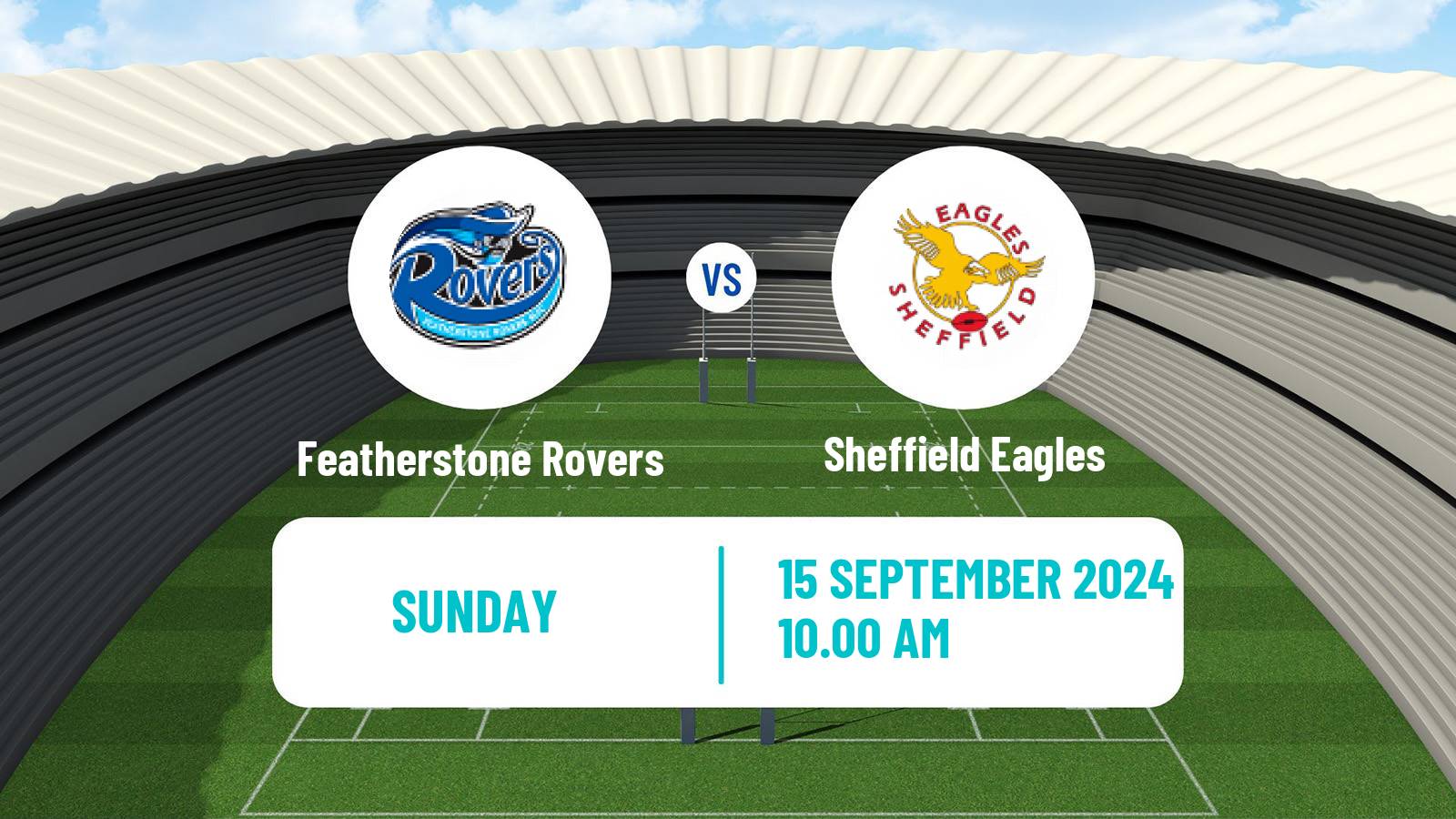 Rugby league English Championship Rugby League Featherstone Rovers - Sheffield Eagles