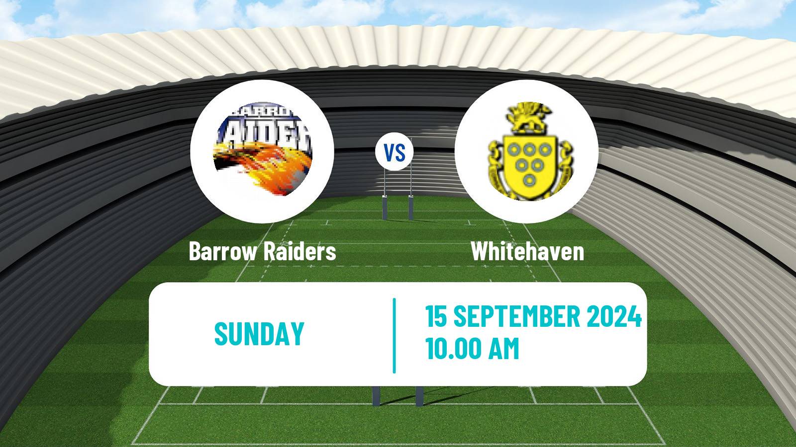 Rugby league English Championship Rugby League Barrow Raiders - Whitehaven