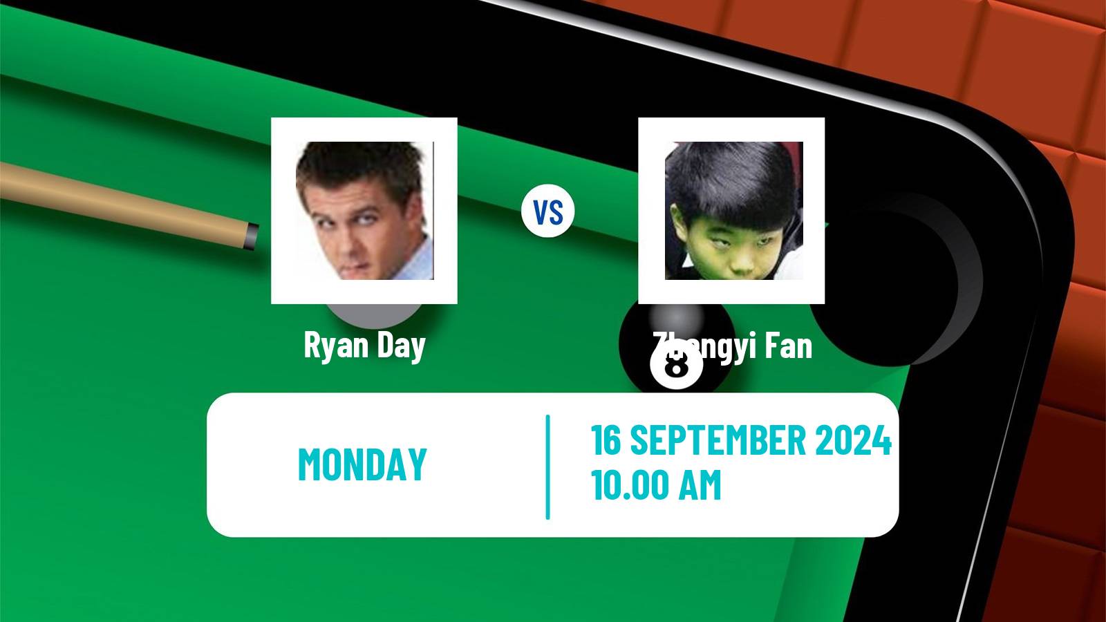 Snooker English Open Ryan Day - Zhengyi Fan