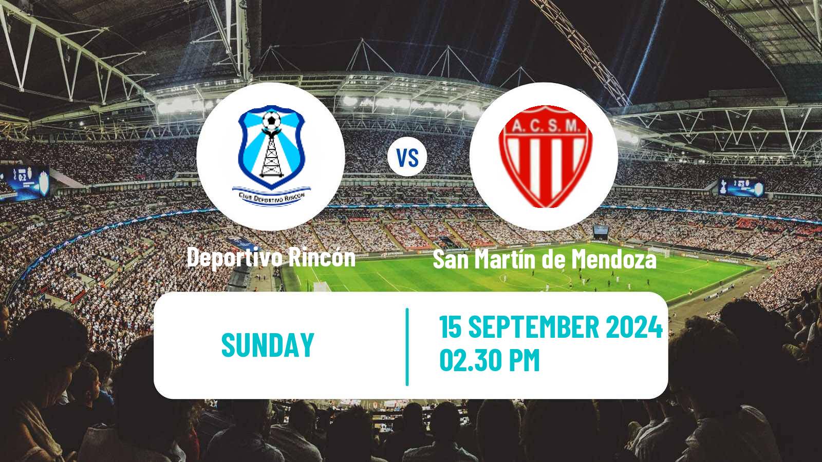 Soccer Argentinian Torneo Federal Deportivo Rincón - San Martín de Mendoza