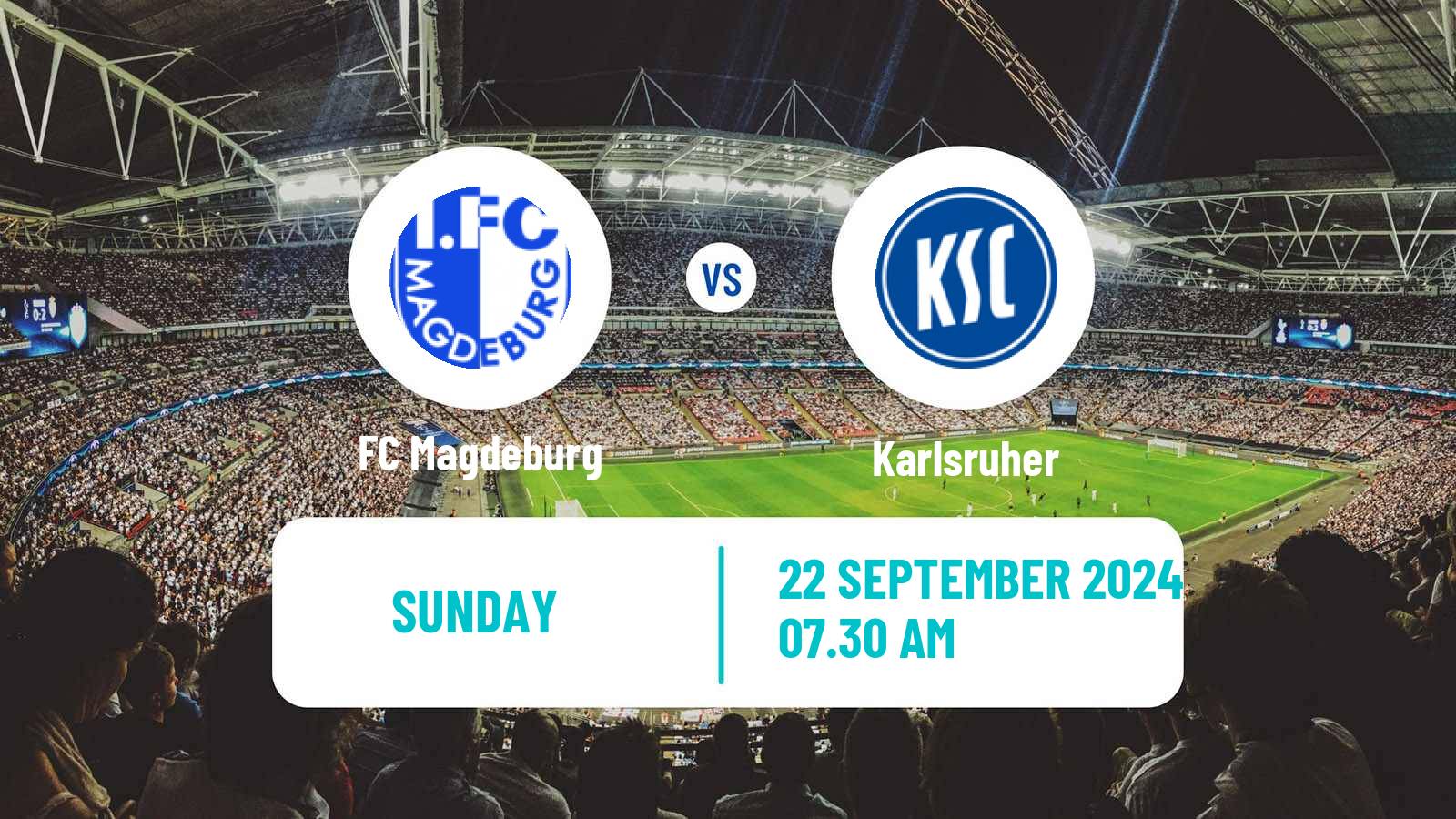 Soccer German 2 Bundesliga Magdeburg - Karlsruher