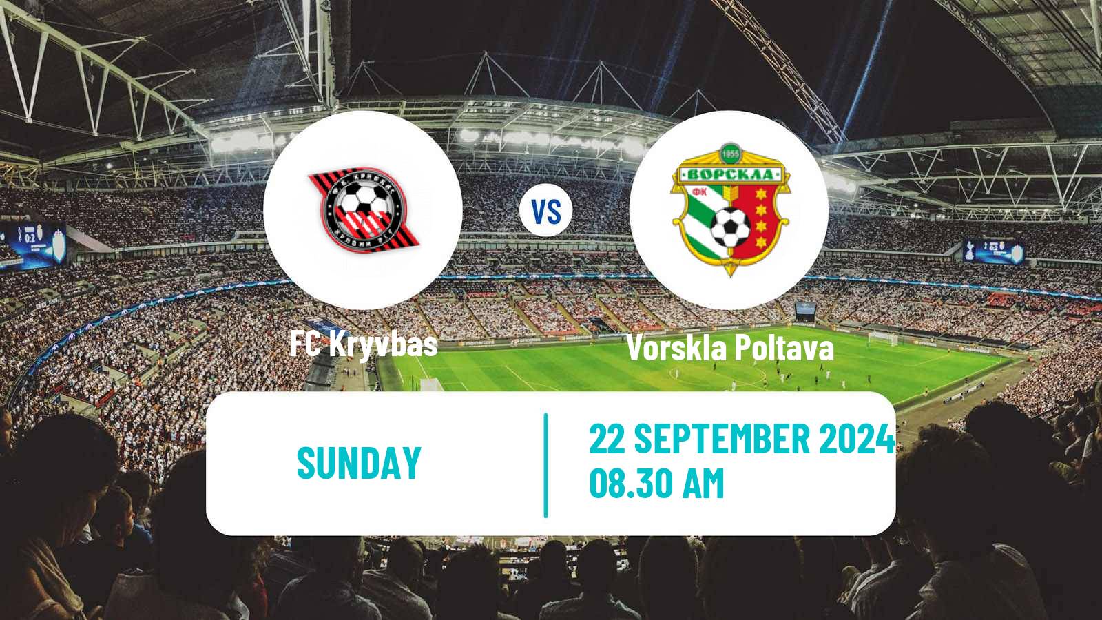 Soccer Ukrainian Premier League Kryvbas - Vorskla Poltava