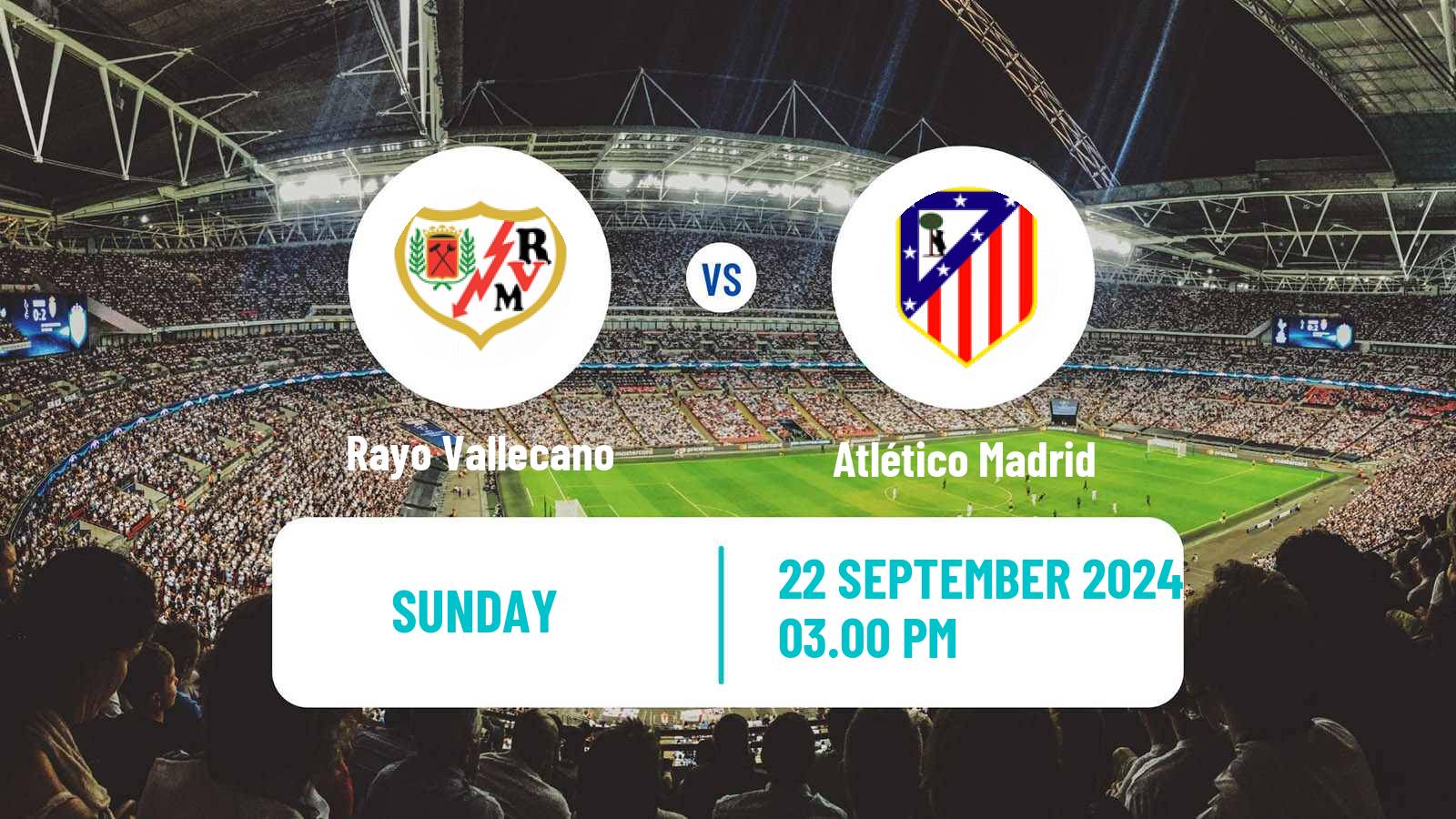 Soccer Spanish LaLiga Rayo Vallecano - Atlético Madrid