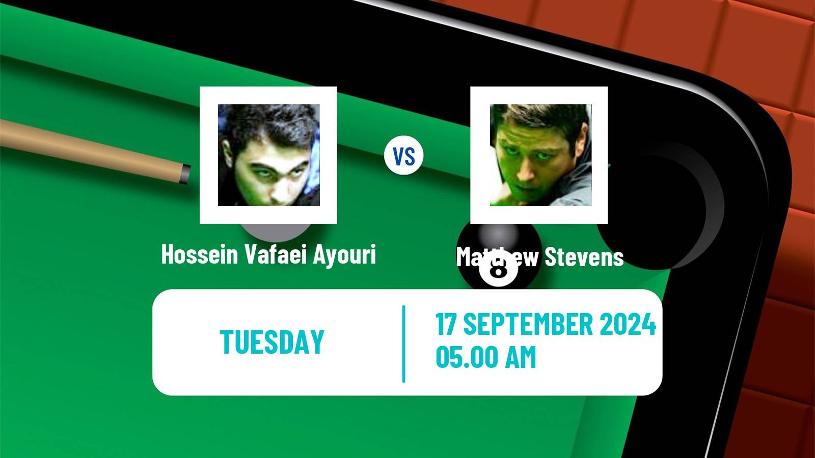 Snooker English Open Hossein Vafaei Ayouri - Matthew Stevens