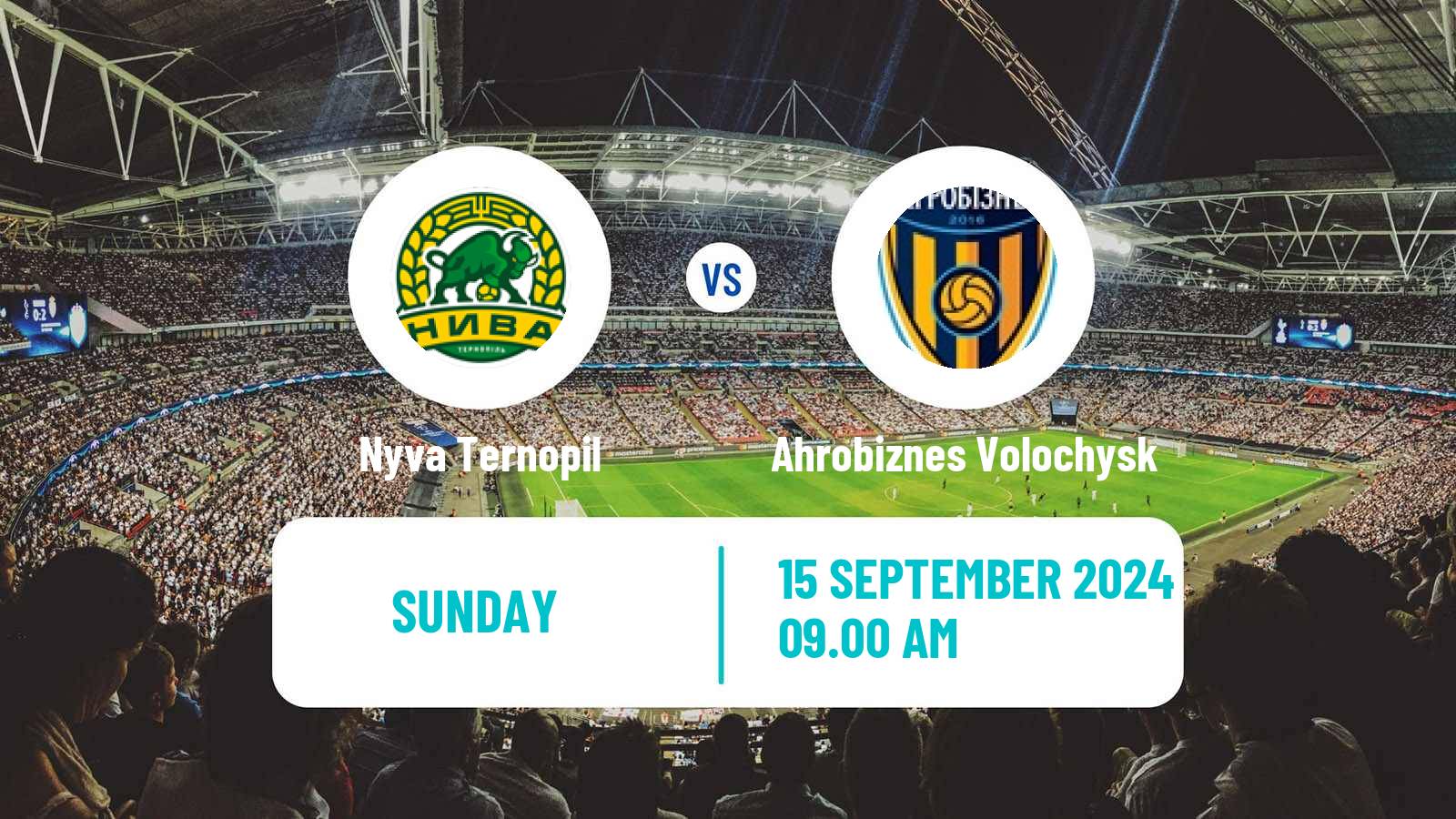 Soccer Ukrainian Persha Liga Nyva Ternopil - Ahrobiznes Volochysk