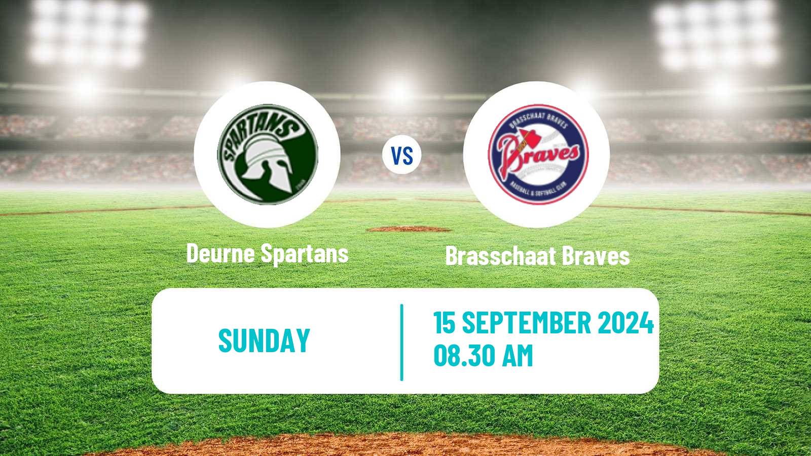 Baseball Belgian Division 1 Baseball Deurne Spartans - Brasschaat Braves