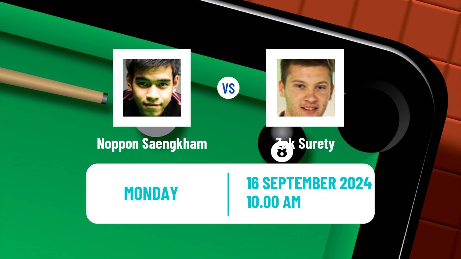 Snooker English Open Noppon Saengkham - Zak Surety