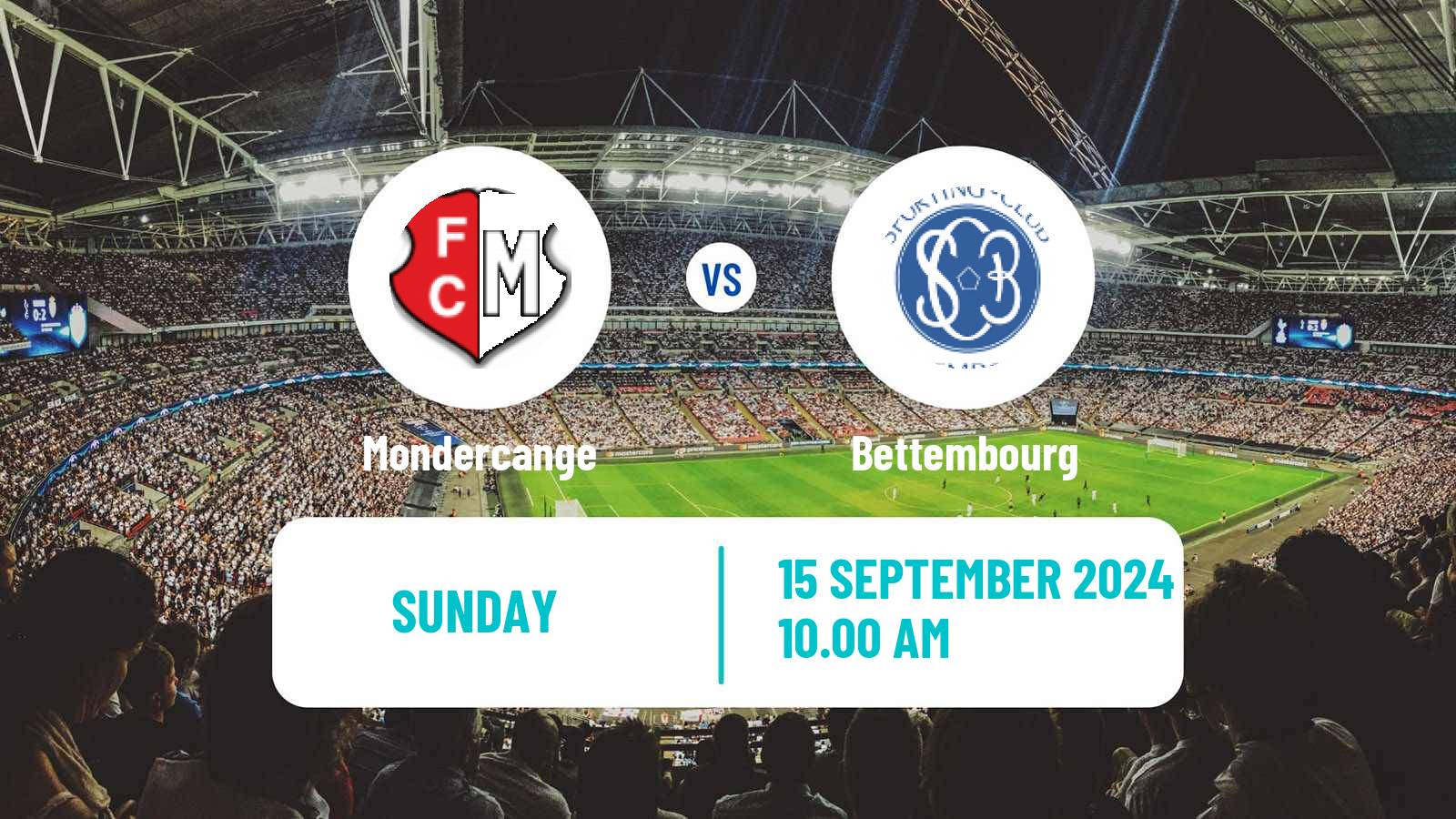 Soccer Luxembourg National Division Mondercange - Bettembourg