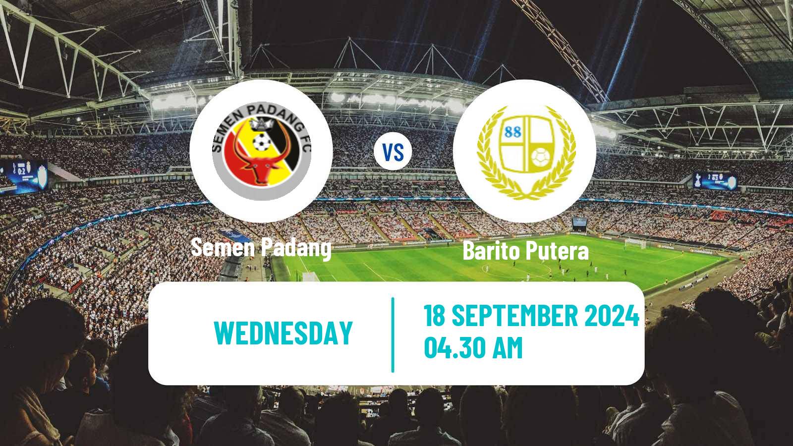 Soccer Indonesian Liga 1 Semen Padang - Barito Putera