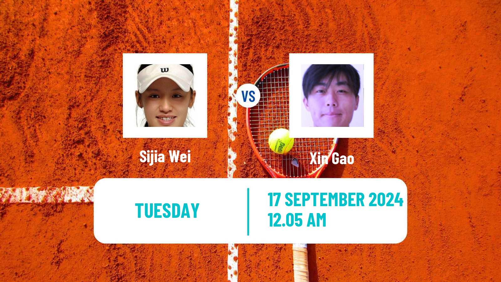 Tennis WTA Hua Hin 2 Sijia Wei - Xin Gao