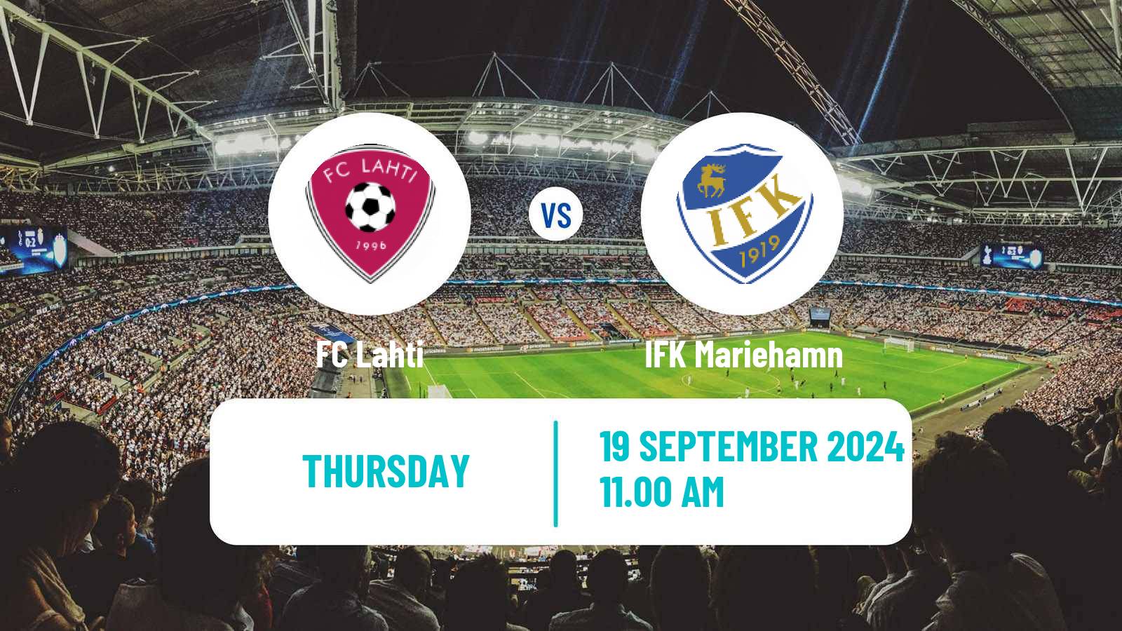 Soccer Finnish Veikkausliiga Lahti - IFK Mariehamn