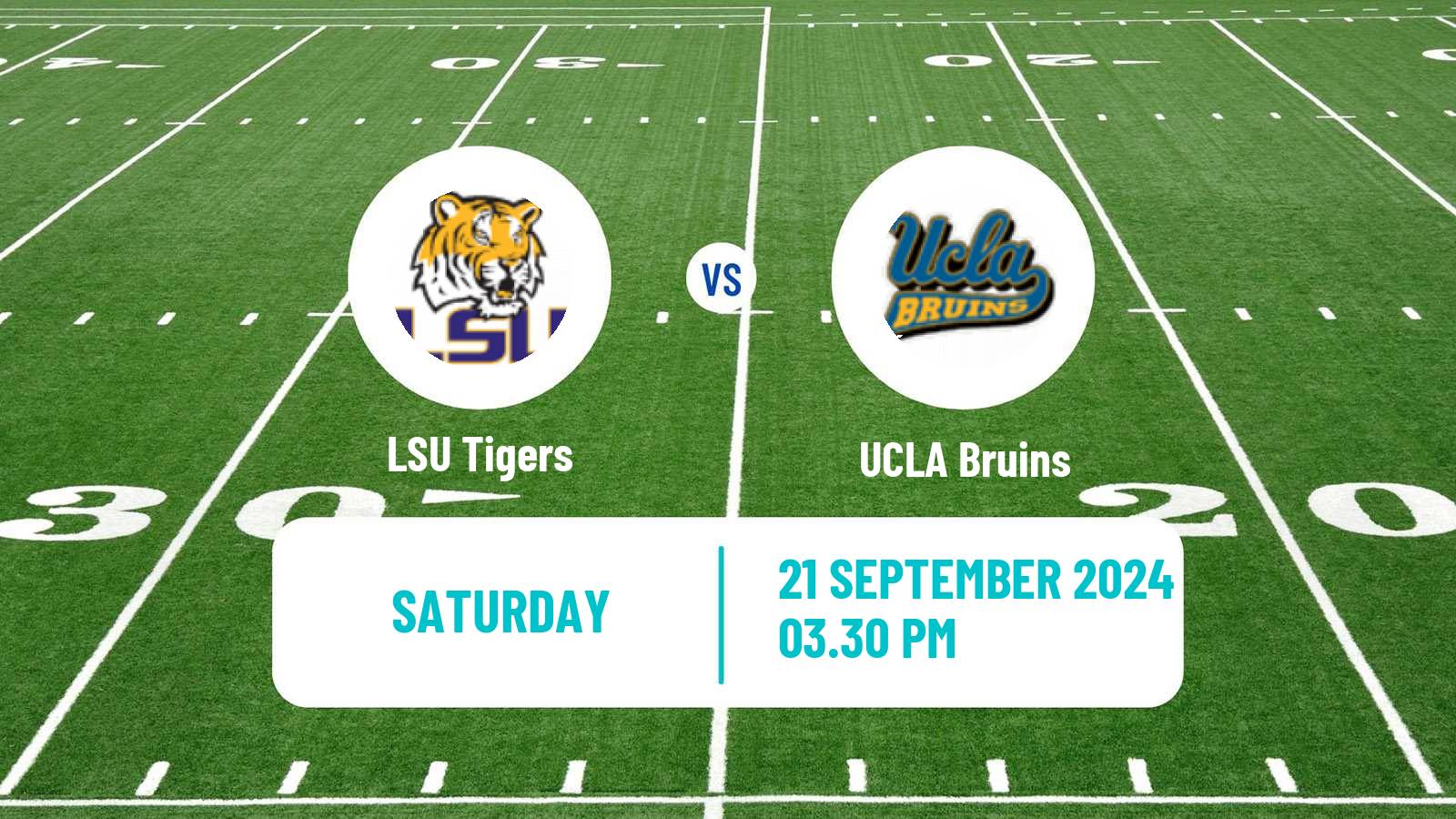 American football NCAA College Football LSU Tigers - UCLA Bruins