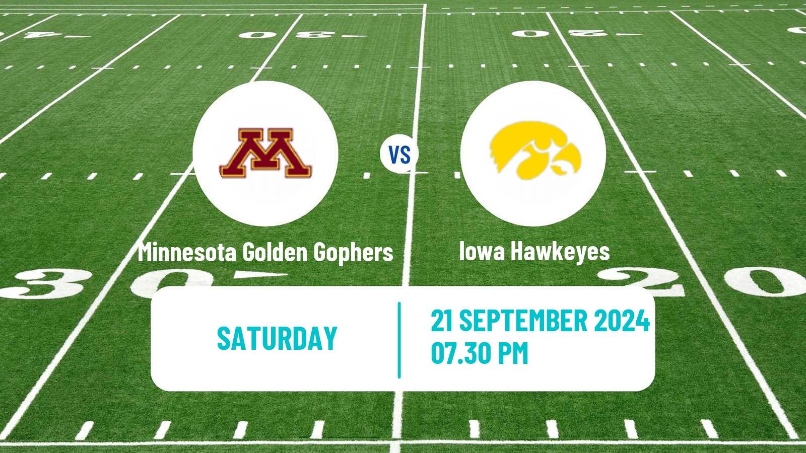 American football NCAA College Football Minnesota Golden Gophers - Iowa Hawkeyes