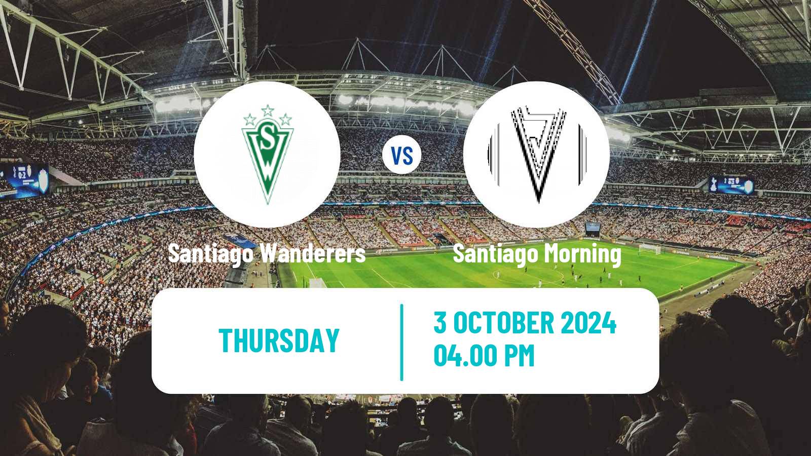 Soccer Chilean Primera B Santiago Wanderers - Santiago Morning