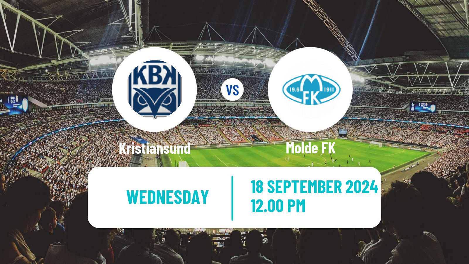 Soccer Norwegian Eliteserien Kristiansund - Molde