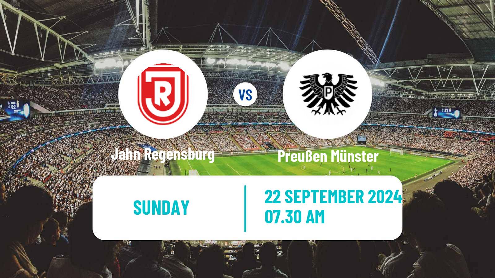 Soccer German 2 Bundesliga Jahn Regensburg - Preußen Münster