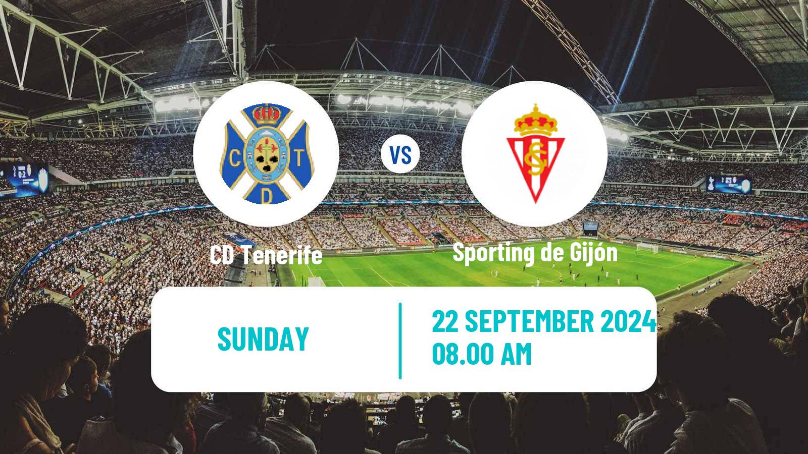 Soccer Spanish LaLiga2 Tenerife - Sporting de Gijón