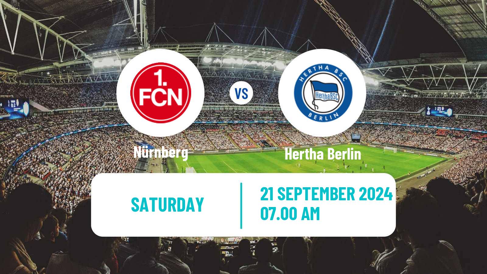 Soccer German 2 Bundesliga Nürnberg - Hertha Berlin