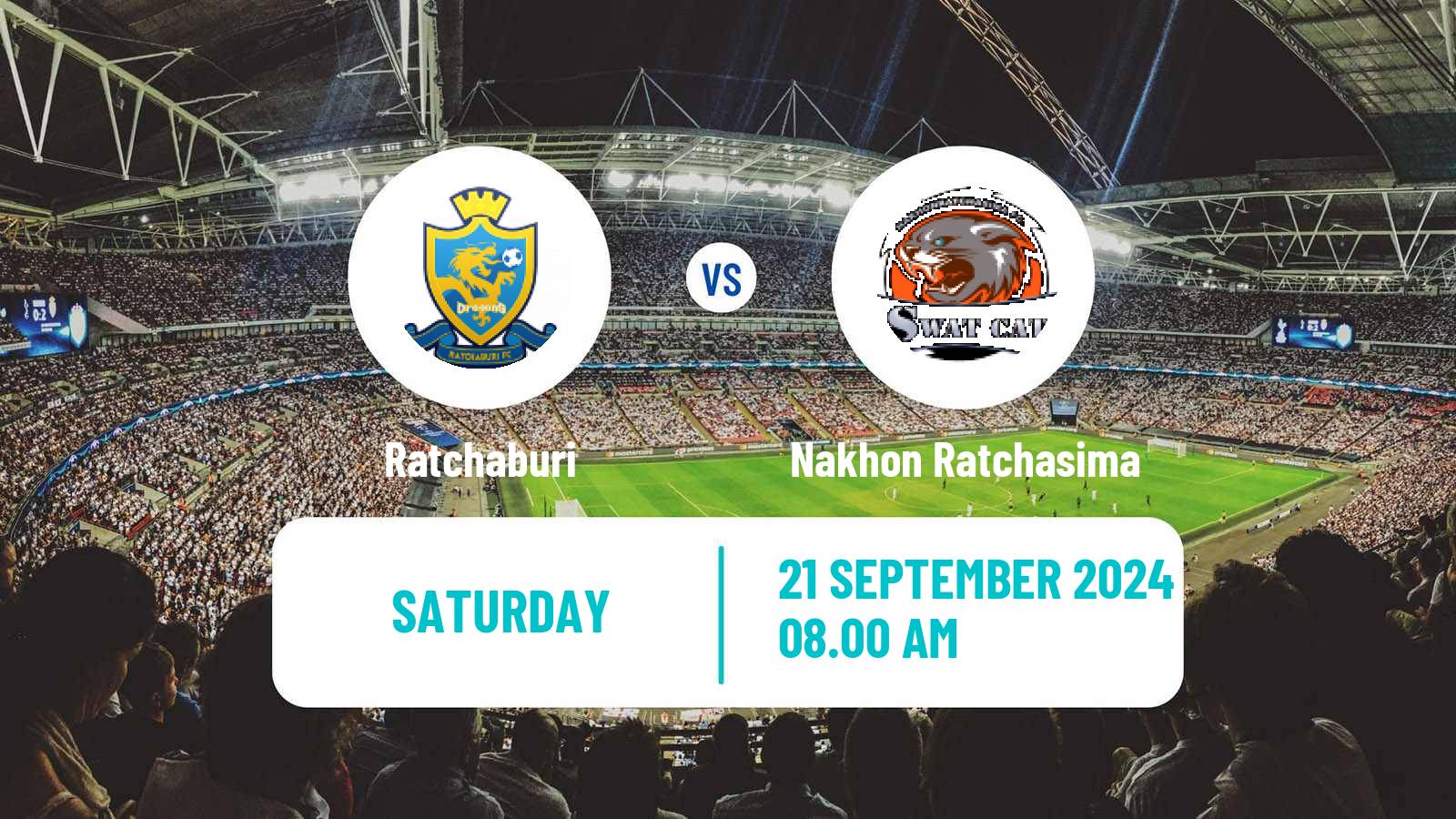 Soccer Thai League 1 Ratchaburi - Nakhon Ratchasima