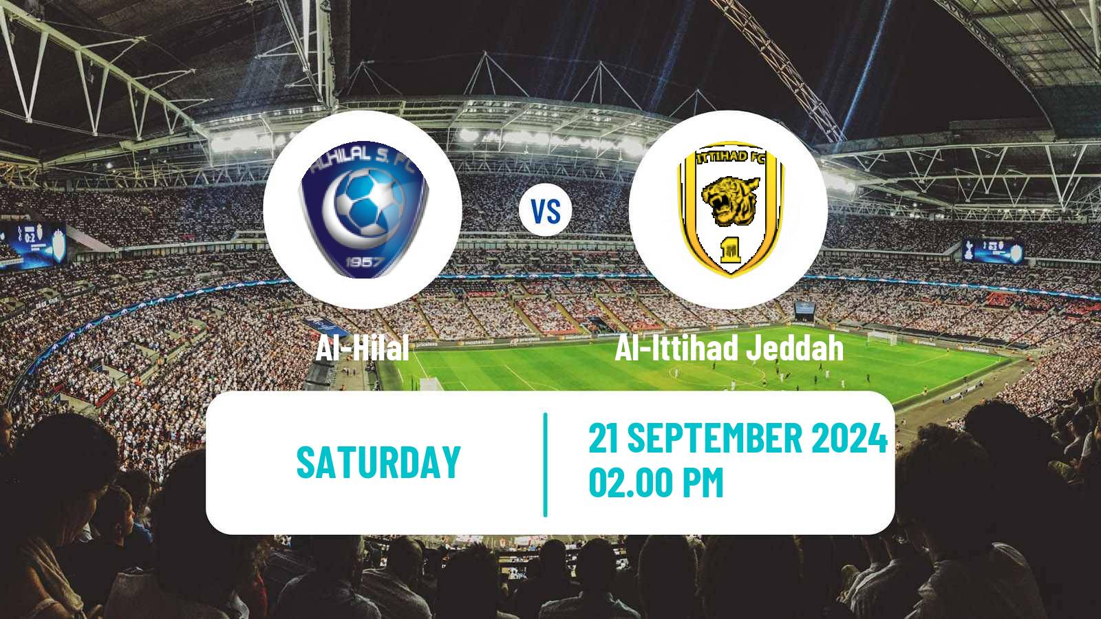 Soccer Saudi Professional League Al-Hilal - Al-Ittihad Jeddah