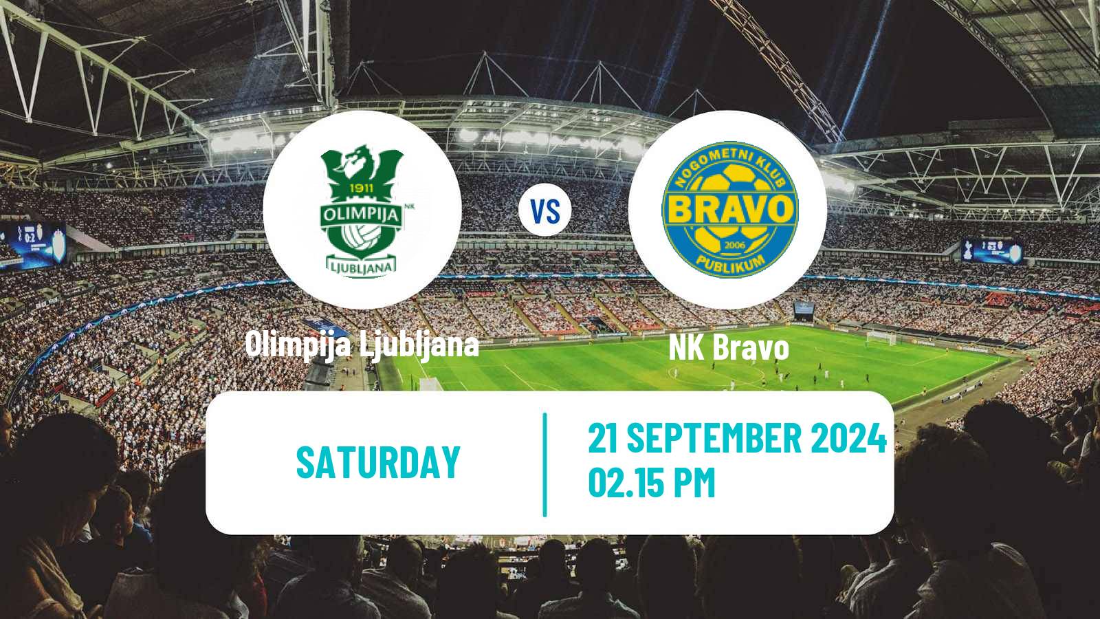 Soccer Slovenian PrvaLiga Olimpija Ljubljana - NK Bravo