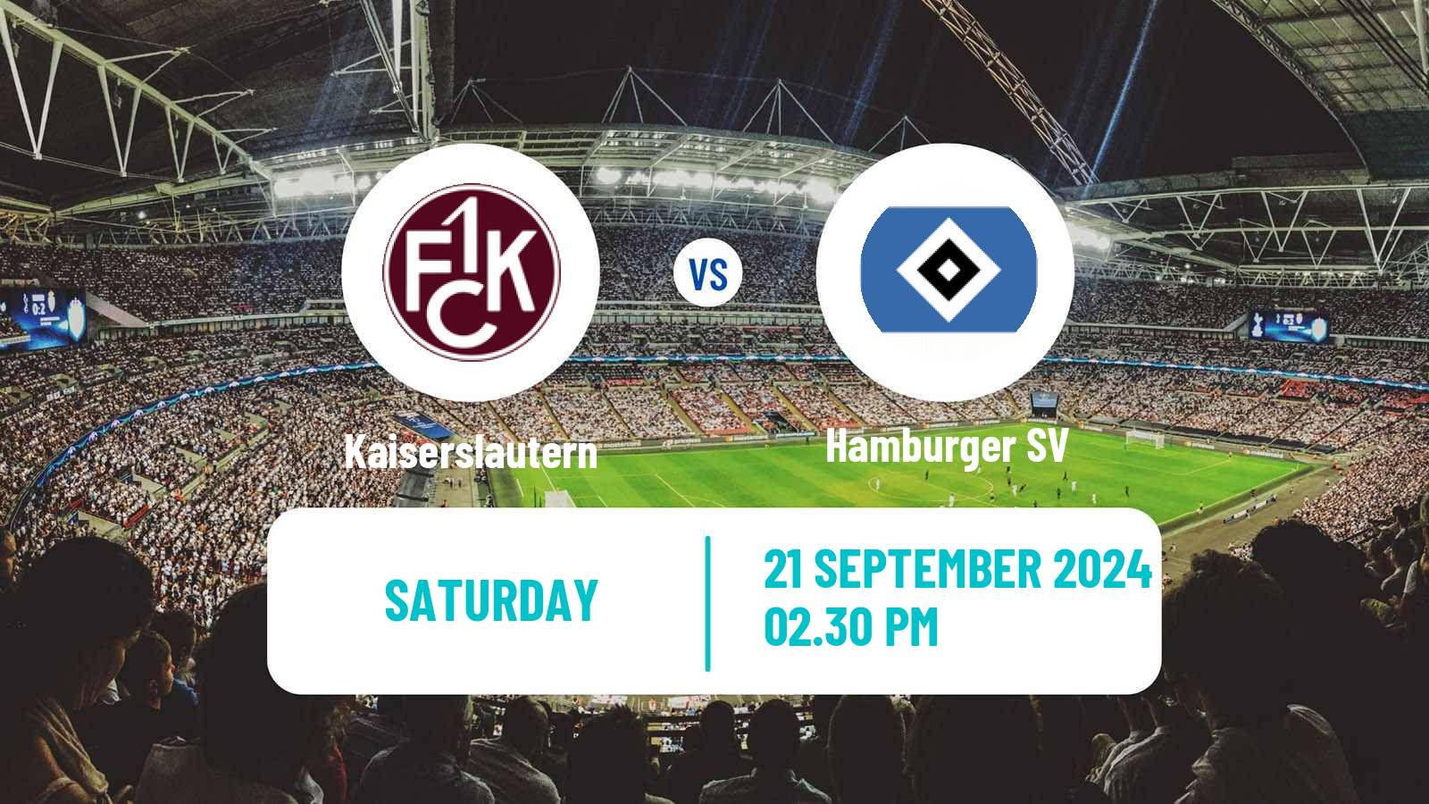 Soccer German 2 Bundesliga Kaiserslautern - Hamburger SV