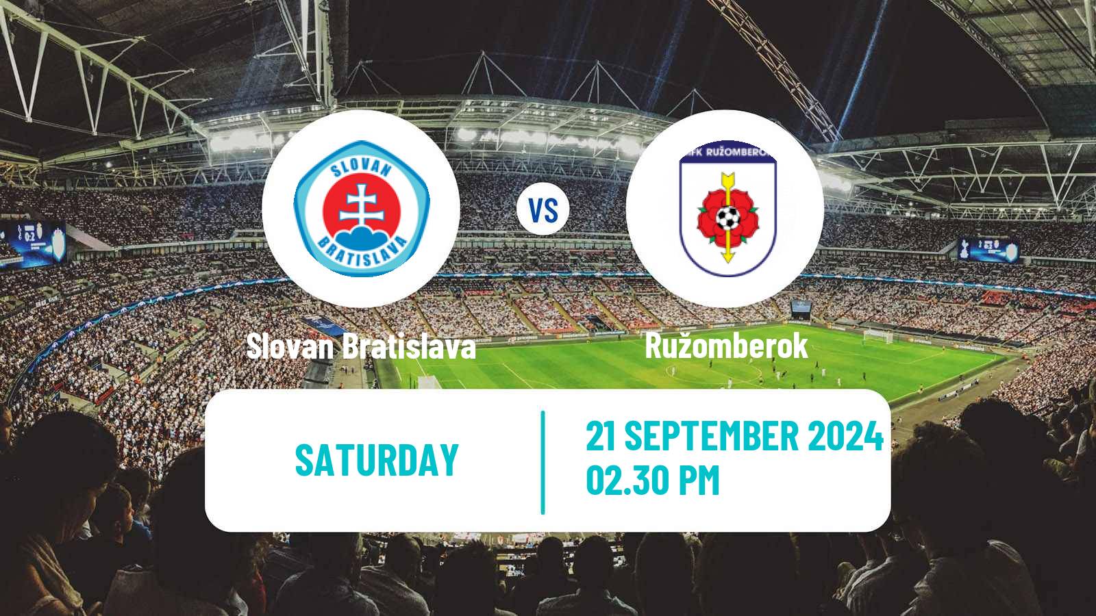 Soccer Slovak Superliga Slovan Bratislava - Ružomberok