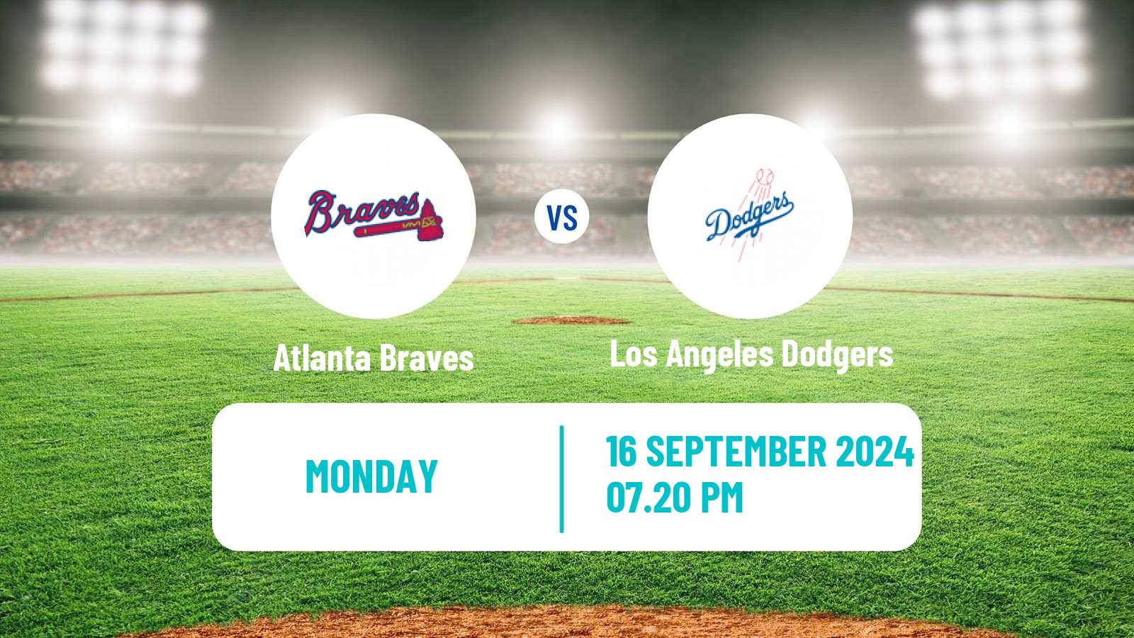 Baseball MLB Atlanta Braves - Los Angeles Dodgers