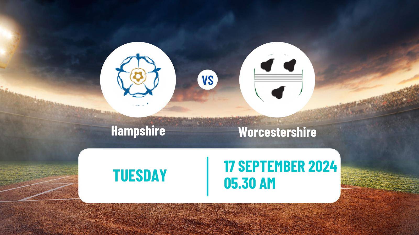 Cricket County Championship One Cricket Hampshire - Worcestershire