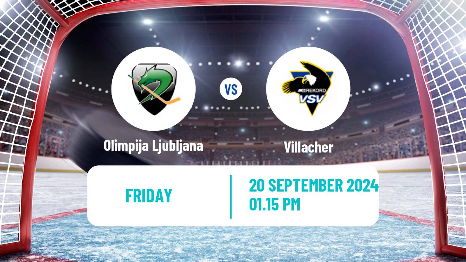 Hockey Austrian Ice Hockey League Olimpija Ljubljana - Villacher