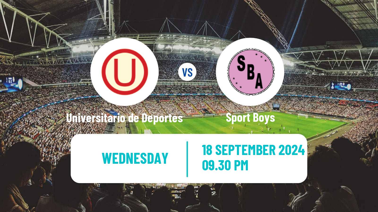 Soccer Peruvian Liga 1 Universitario de Deportes - Sport Boys