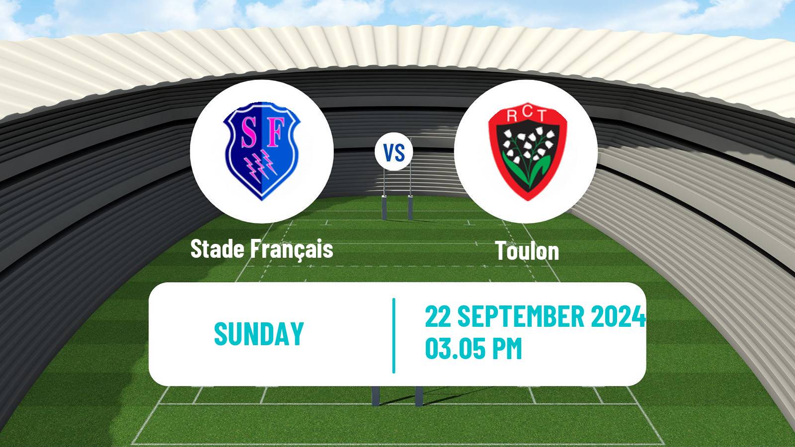 Rugby union French Top 14 Stade Français - Toulon