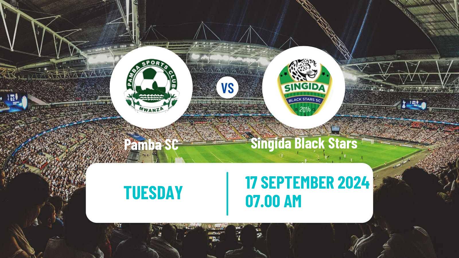 Soccer Tanzanian Premier League Pamba - Singida Black Stars