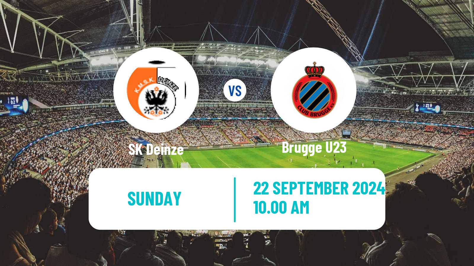 Soccer Belgian Сhallenger Pro League Deinze - Brugge U23