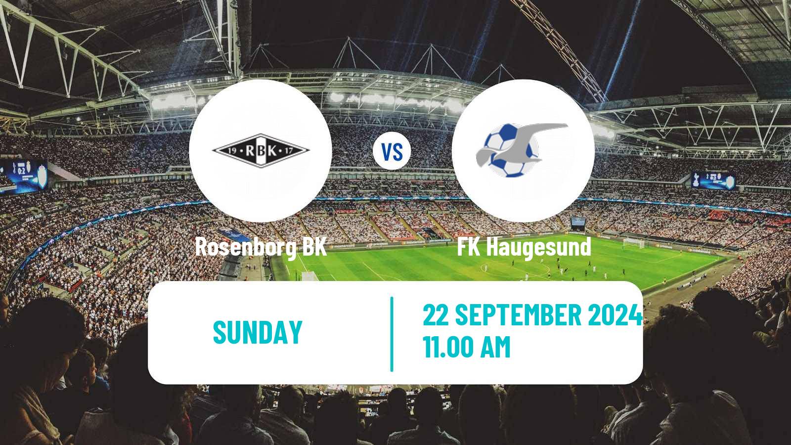 Soccer Norwegian Eliteserien Rosenborg - Haugesund