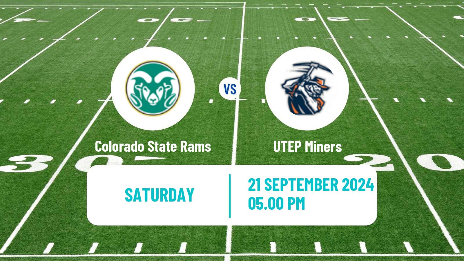 American football NCAA College Football Colorado State Rams - UTEP Miners