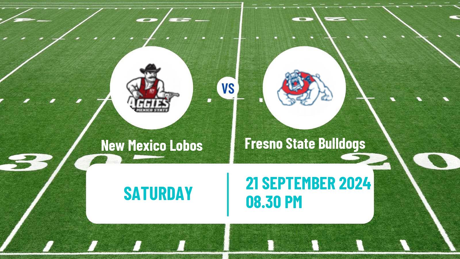 American football NCAA College Football New Mexico Lobos - Fresno State Bulldogs