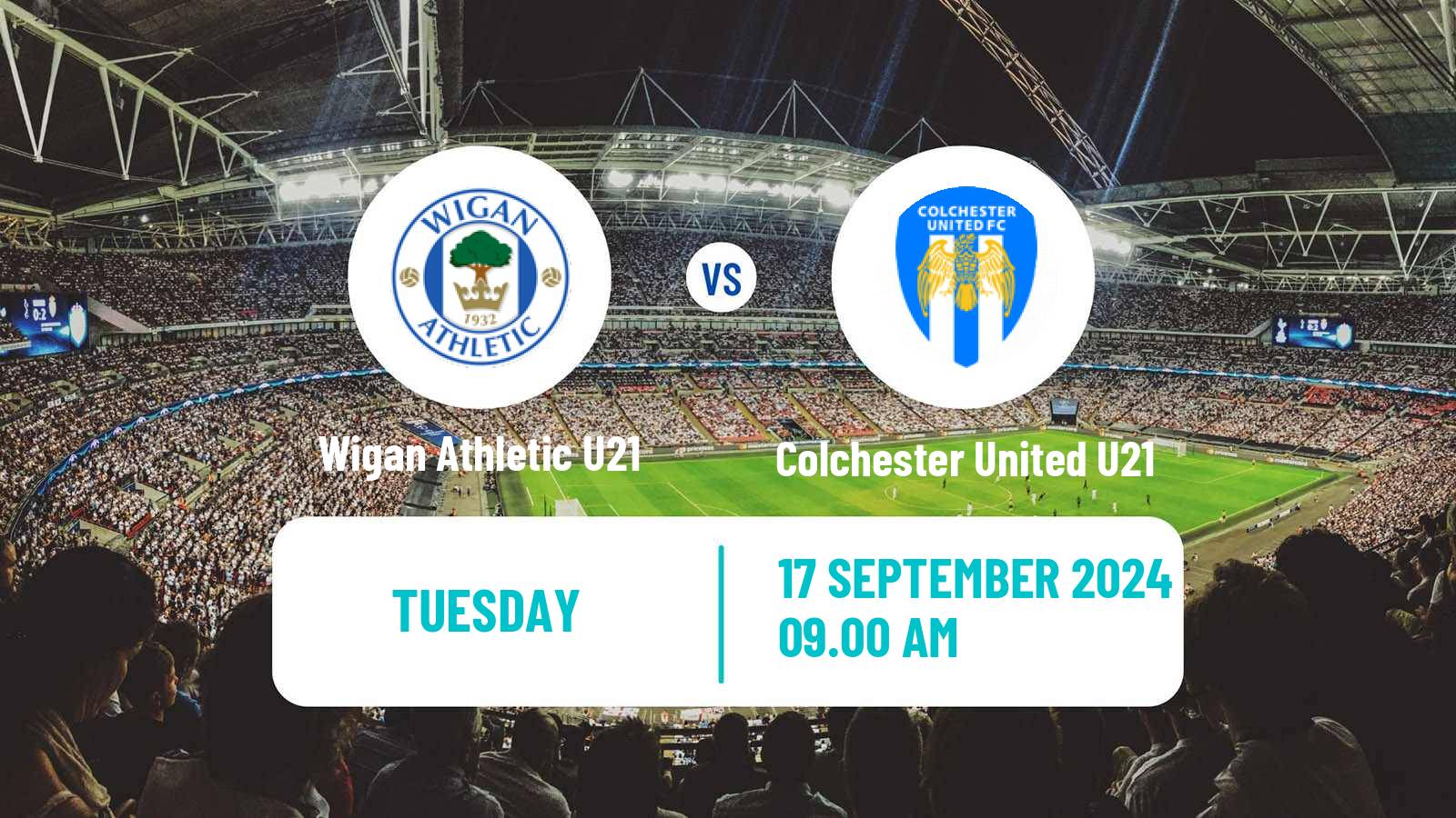 Soccer English Professional Development League Wigan Athletic U21 - Colchester United U21