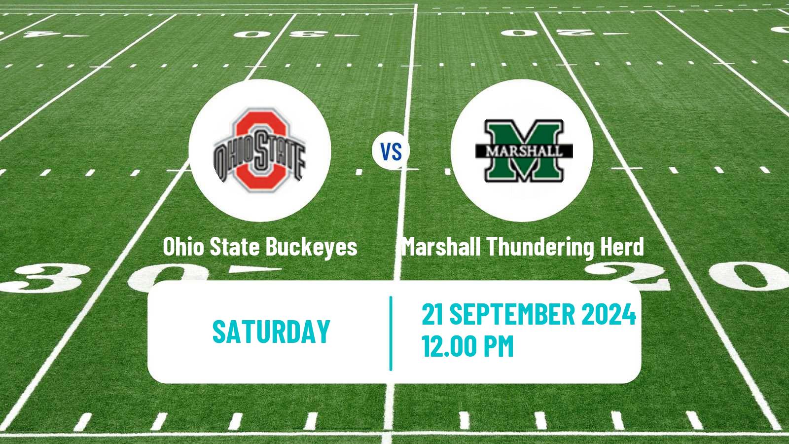 American football NCAA College Football Ohio State Buckeyes - Marshall Thundering Herd