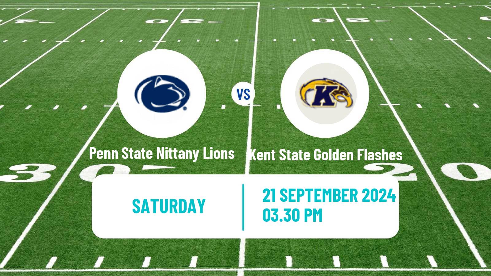 American football NCAA College Football Penn State Nittany Lions - Kent State Golden Flashes