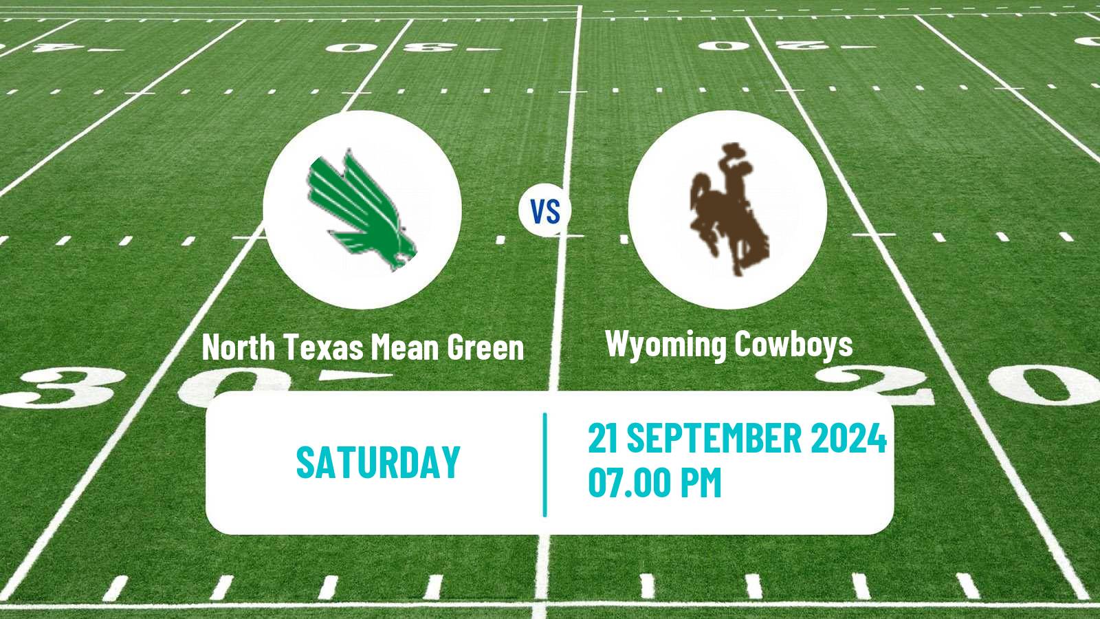 American football NCAA College Football North Texas Mean Green - Wyoming Cowboys