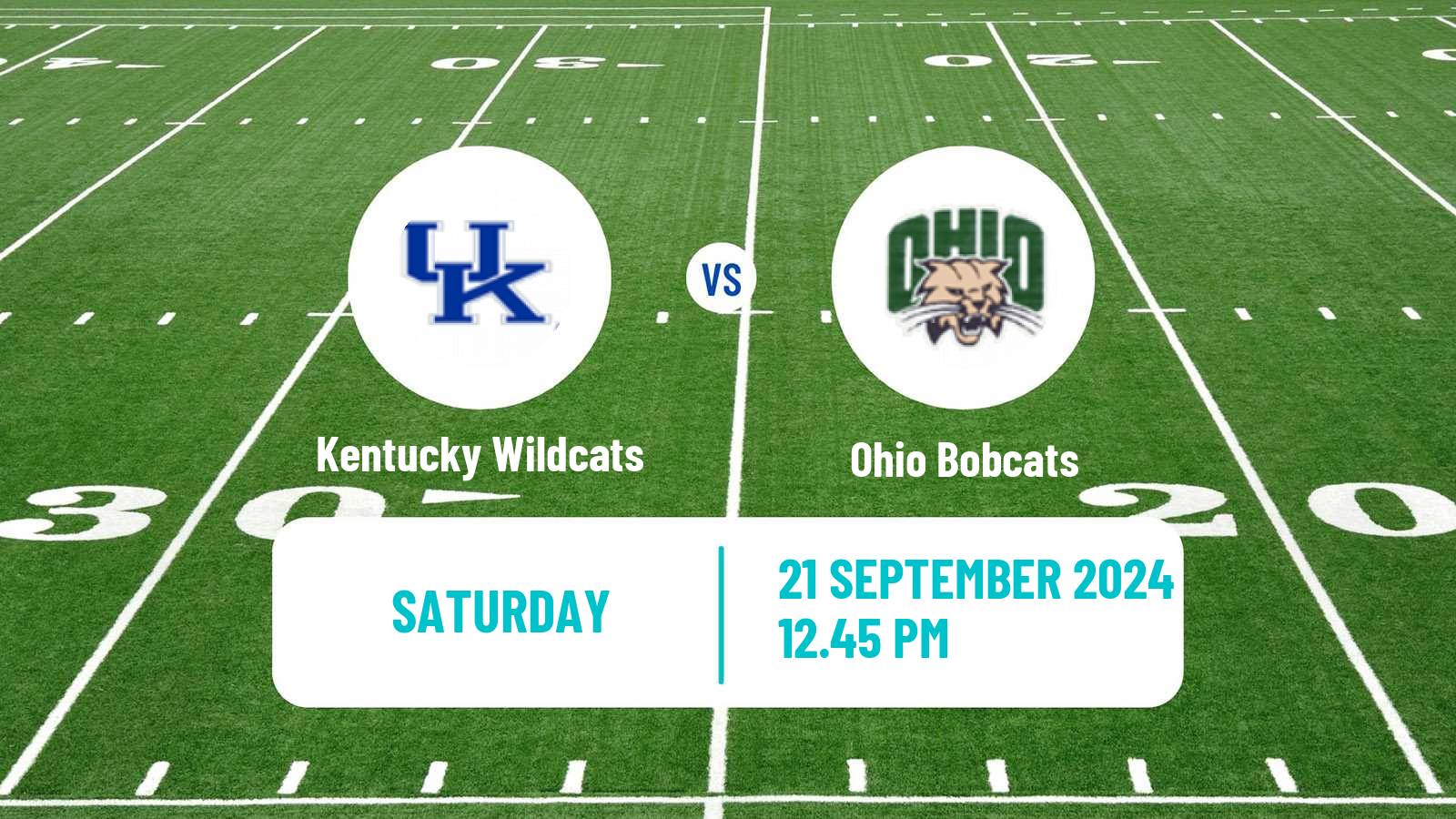 American football NCAA College Football Kentucky Wildcats - Ohio Bobcats