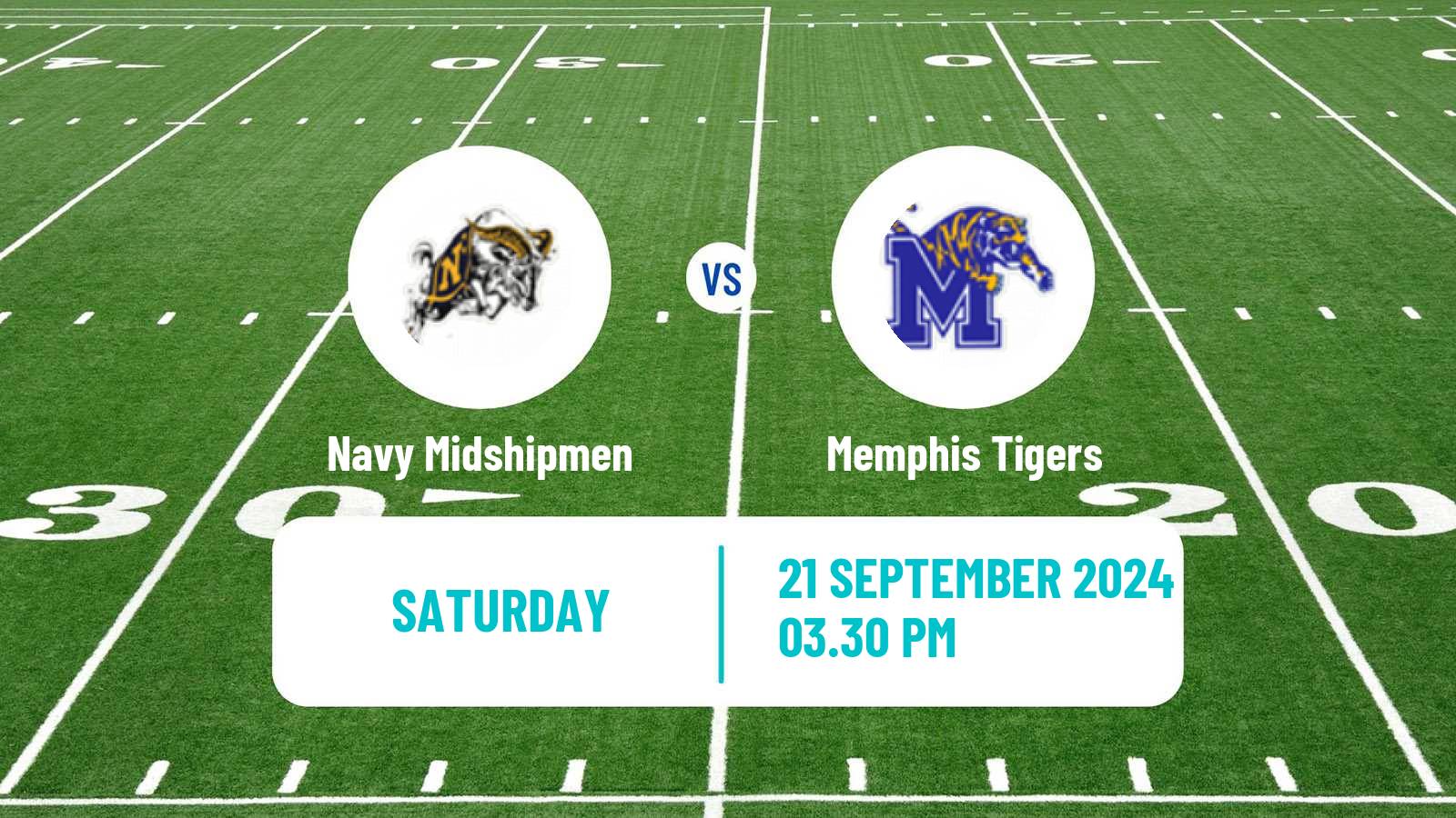 American football NCAA College Football Navy Midshipmen - Memphis Tigers