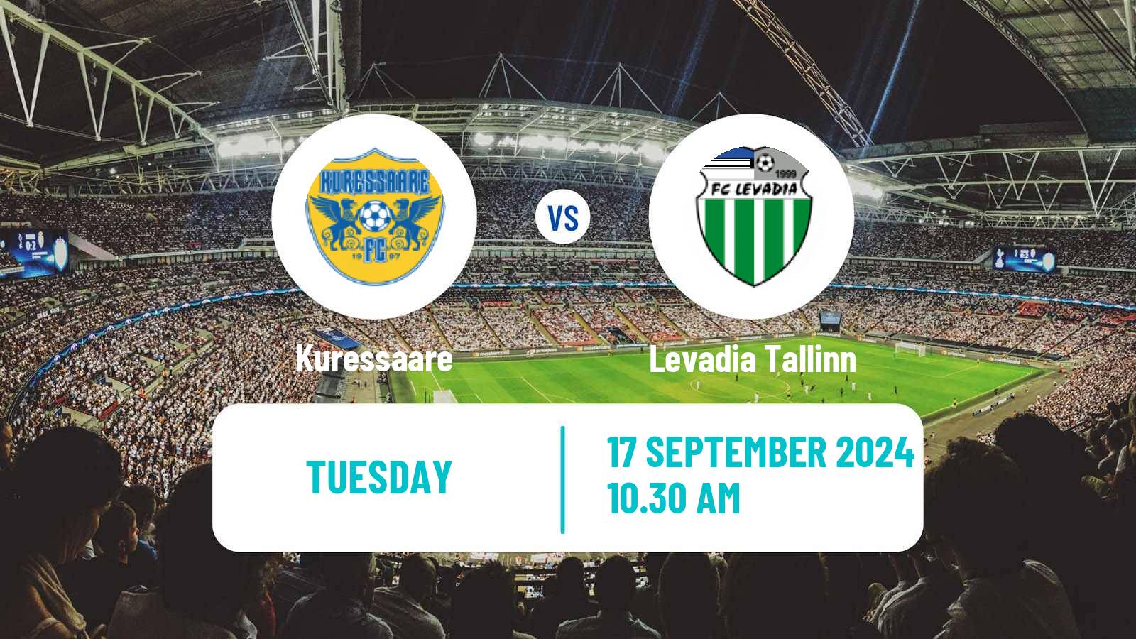 Soccer Estonian Meistriliiga Kuressaare - Levadia Tallinn