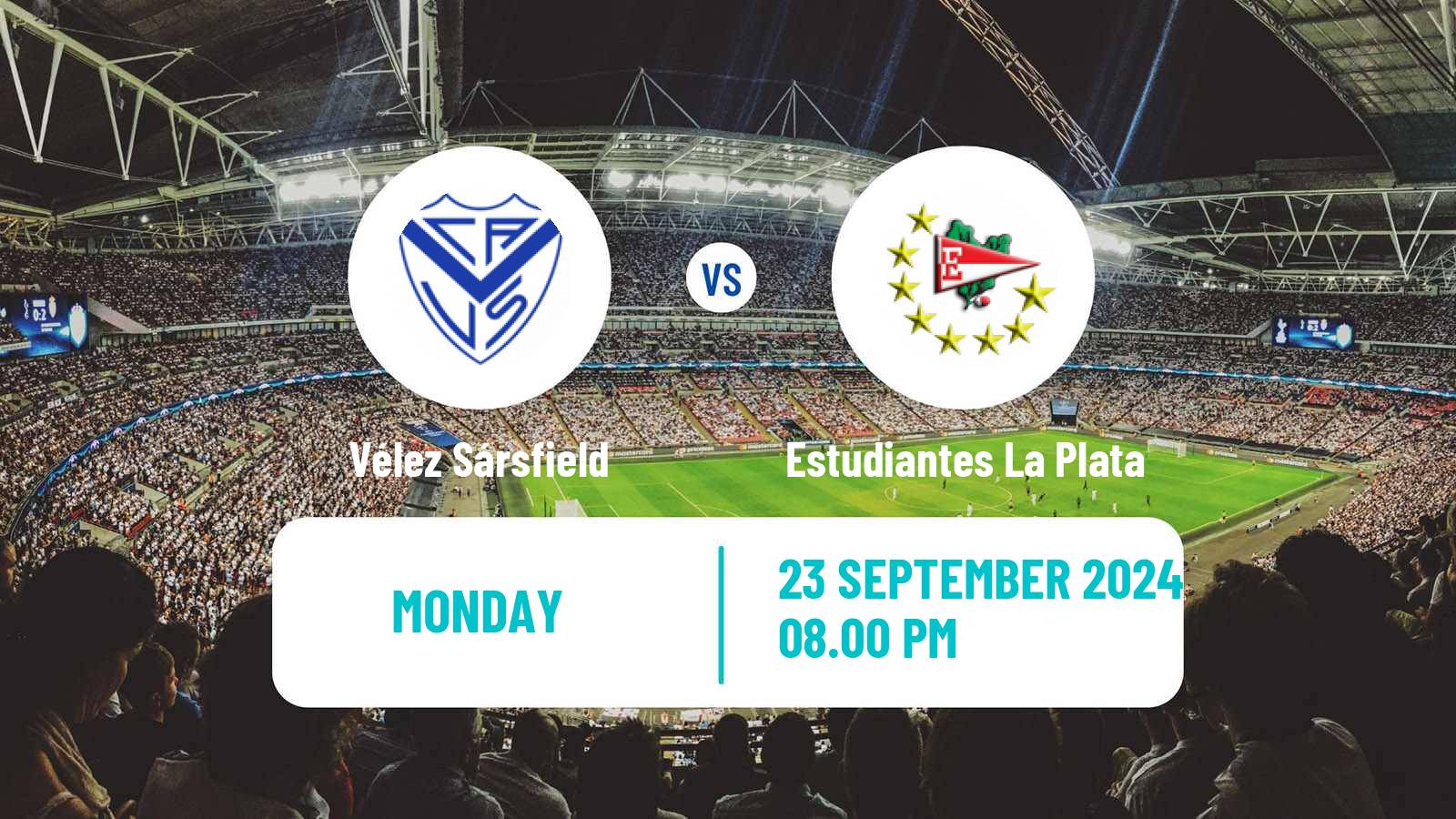 Soccer Argentinian Liga Profesional Vélez Sársfield - Estudiantes La Plata