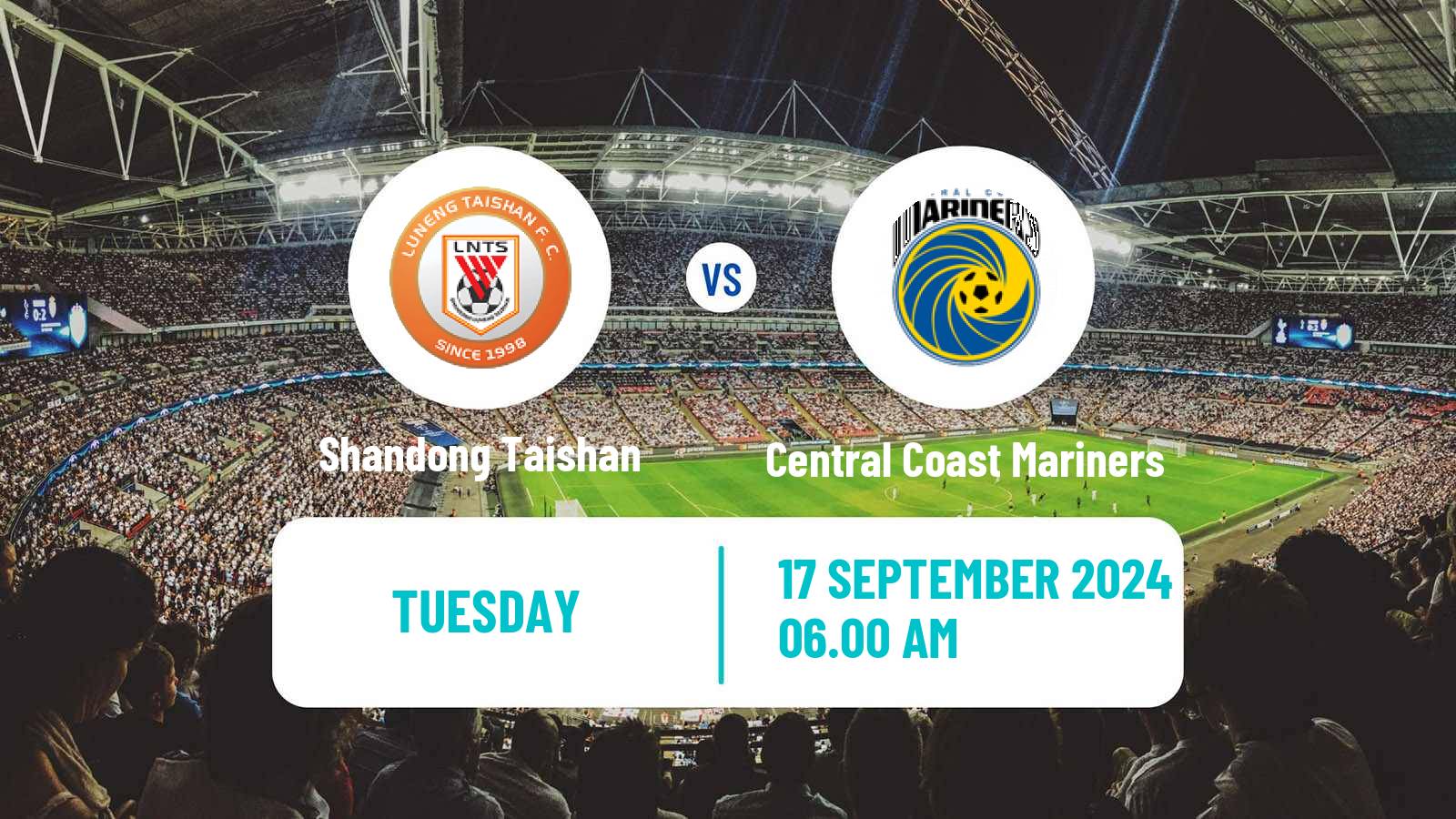 Soccer AFC Champions League Shandong Taishan - Central Coast Mariners