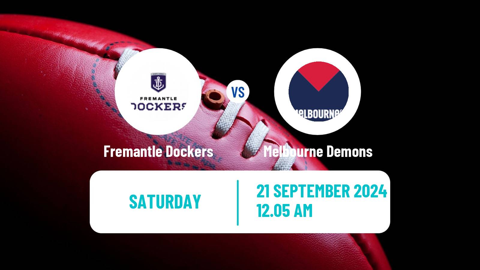 Aussie rules AFL Women Fremantle Dockers - Melbourne Demons