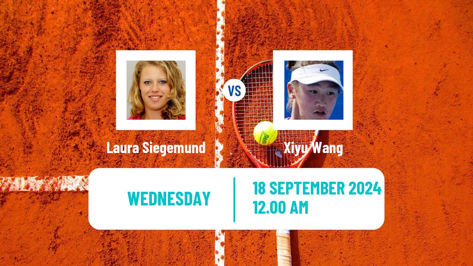 Tennis WTA Hua Hin 2 Laura Siegemund - Xiyu Wang