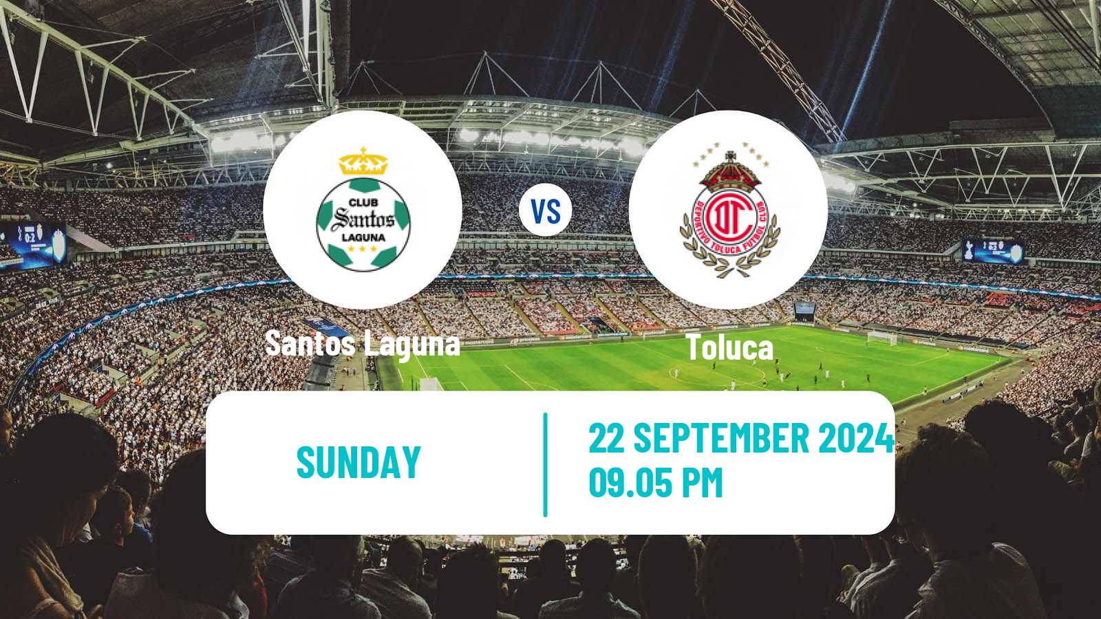 Soccer Mexican Liga MX Santos Laguna - Toluca